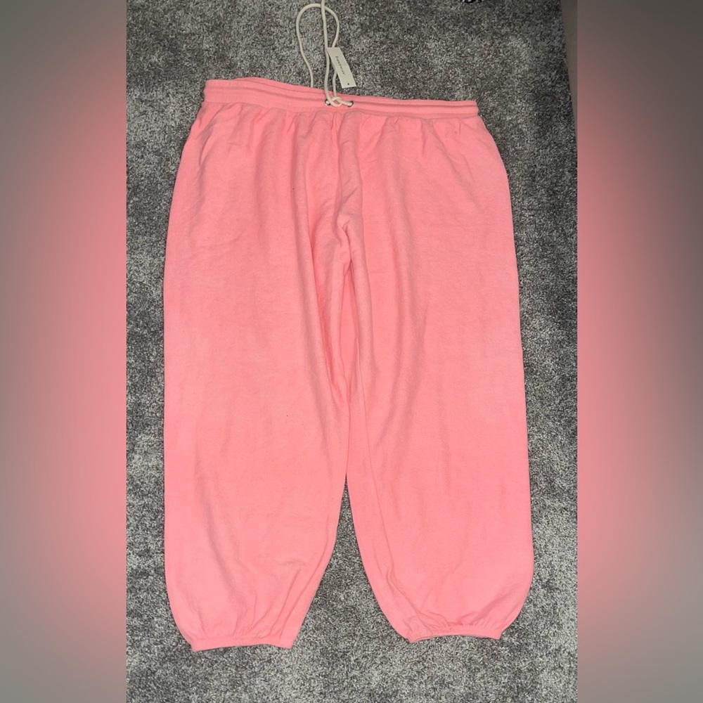 Flowy terry cloth plus size sweatpants